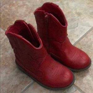 Red cowgirl boots